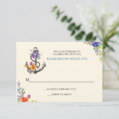 Carte de réponse Bliss nautiques (Debout devant)