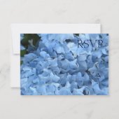 Carte de réponse Blue Hydrangea (Dos)