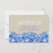 Carte de réponse Blue Hydrangeas (Dos)