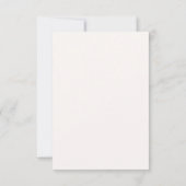 Carte de réponse Boho Pampas Grass | Beige Rose Ne (Dos)