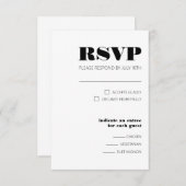 Carte de réponse Bold 3,5 pouces x 5 pouces (Devant / Derrière)