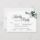 Carte de réponse botanique neutre avec choix de re (Devant)