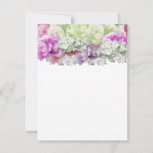 Carte de réponse Bouquet mixte de fleurs (Dos)