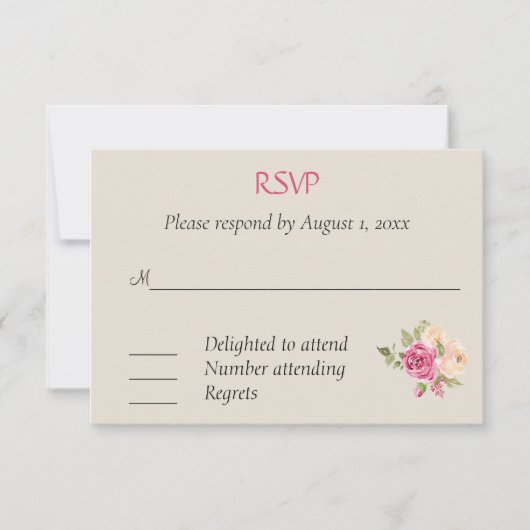 Carte de réponse Boysenberry (Devant)