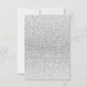 CARTE DE RÉPONSE BRILLANTE BAGUE DIAMANT ÉLÉGANTE  (Dos)