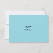 Carte de réponse Budget Blue Hydrangea (Dos)