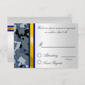 Carte de réponse Camouflage numérique (Devant / Derrière)