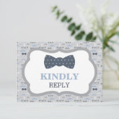 Carte de réponse, carte RSVP, choix alimentaires, (Debout devant)