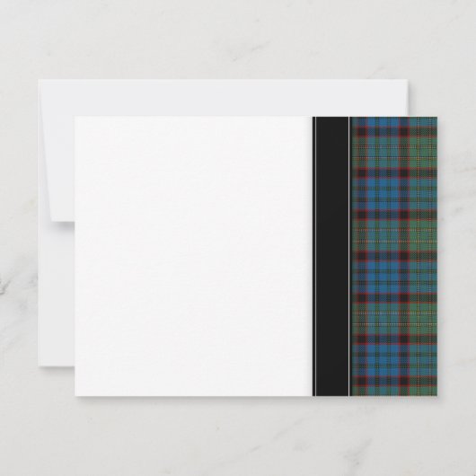 Carte de réponse celtique MacNicol Hunting Tartan (Dos)