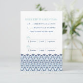 Carte de réponse Chevron Nautique (Debout devant)