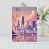 Carte de réponse Chicago Skyline (Debout devant)