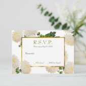 Carte de réponse Chrysanthemum (Debout devant)