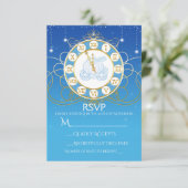 Carte de réponse Cinderella Almost Midnight Blue (Debout devant)