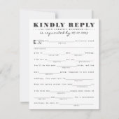 Carte de réponse classique (Devant)