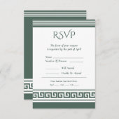 Carte de réponse clé grecque (Devant / Derrière)