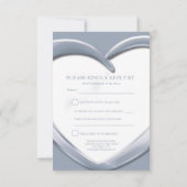 carte de réponse cœur pour les 25 ans de mariage d (Dos)