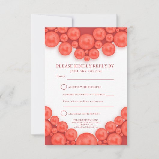 carte de réponse cœur pour les 35 ans de mariage d (Devant)