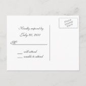 Carte de réponse Cornouiller/ Mariage (Dos)