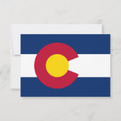 Carte de réponse Couple Colorado (Dos)