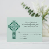 Carte de réponse croisée RVSP (Debout devant)