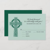 Carte de réponse croisée RVSP (Devant / Derrière)