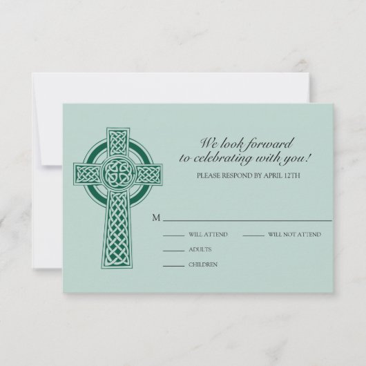 Carte de réponse Croix (Devant)