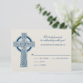 Carte de réponse Croix Celtique (Debout devant)