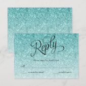 Carte de réponse d'anniversaire de la Parties scin (Devant / Derrière)