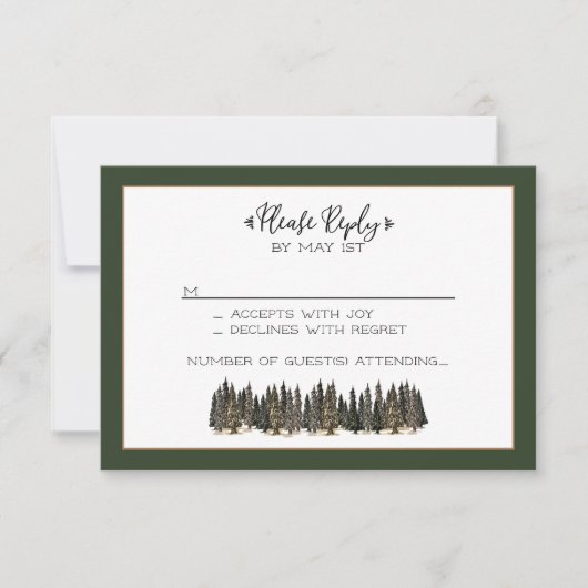 Carte de réponse dans les montagnes (Devant)