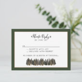 Carte de réponse dans les montagnes (Debout devant)