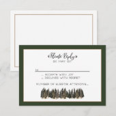 Carte de réponse dans les montagnes (Devant / Derrière)