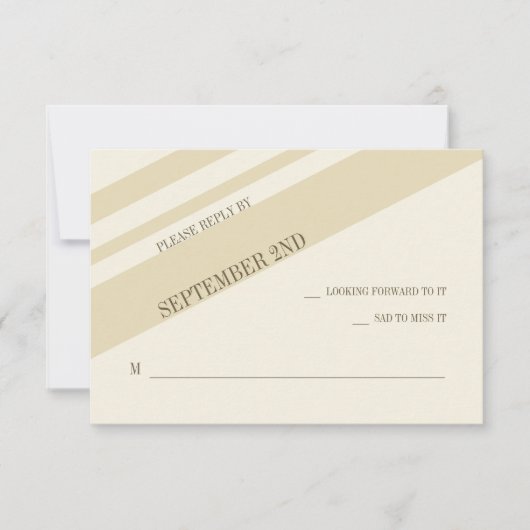 Carte de réponse de bande (Devant)