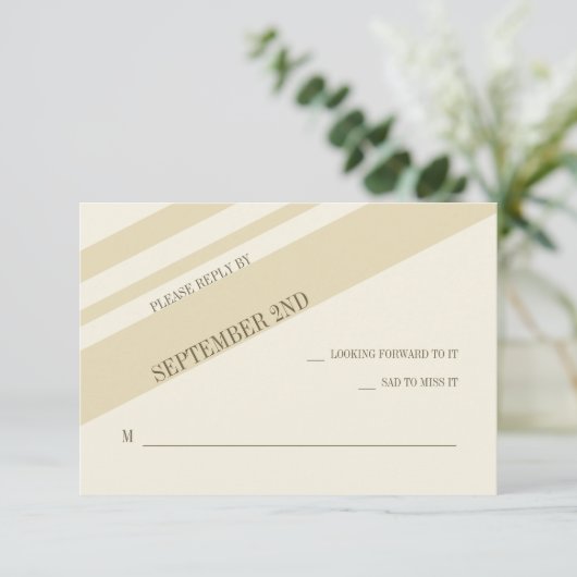 Carte de réponse de bande (Debout devant)