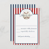 Carte de réponse de baseball (Devant / Derrière)