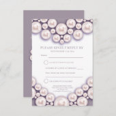 Carte de réponse de cœur pour les 30 ans de mariag (Devant / Derrière)