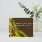 Carte de réponse de Dove Bat Bar Mitzvah Invitatio (Debout devant)