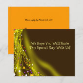 Carte de réponse de Dove Bat Bar Mitzvah Invitatio (Devant / Derrière)