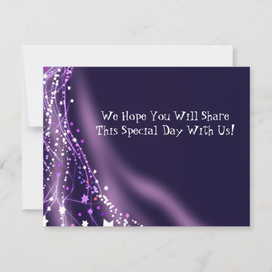 Carte de réponse de Dove Bat Bar Mitzvah Invitatio (Devant)
