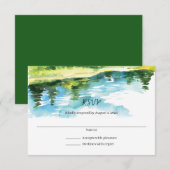 Carte de réponse de Faire-part de mariage de monta (Devant / Derrière)