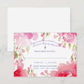 Carte de réponse de feuillage béni (Devant / Derrière)