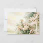 Carte de réponse de jardin Régence florale avec co (Dos)
