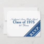 Carte de réponse de la bande de Varsity Reunion de (Dos)