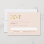 Carte de réponse de l'expéditeur et de l'or (Devant)