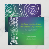 Carte de réponse de l'Invitation Bat mitzvah du ba (Devant / Derrière)
