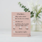 Carte de réponse de mariage (Debout devant)