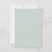 Carte de réponse de mariage à code QR Wildflower (Dos)