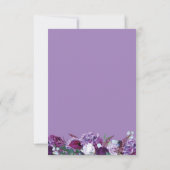 Carte de réponse de mariage à fleurs géométriques (Dos)