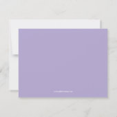 Carte de réponse de mariage à impression chevron l (Dos)