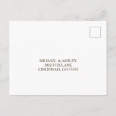 Carte de réponse de mariage à la lavande Beach Arb (Dos)