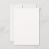 Carte de réponse de mariage à l'aquarelle avec écr (Dos)